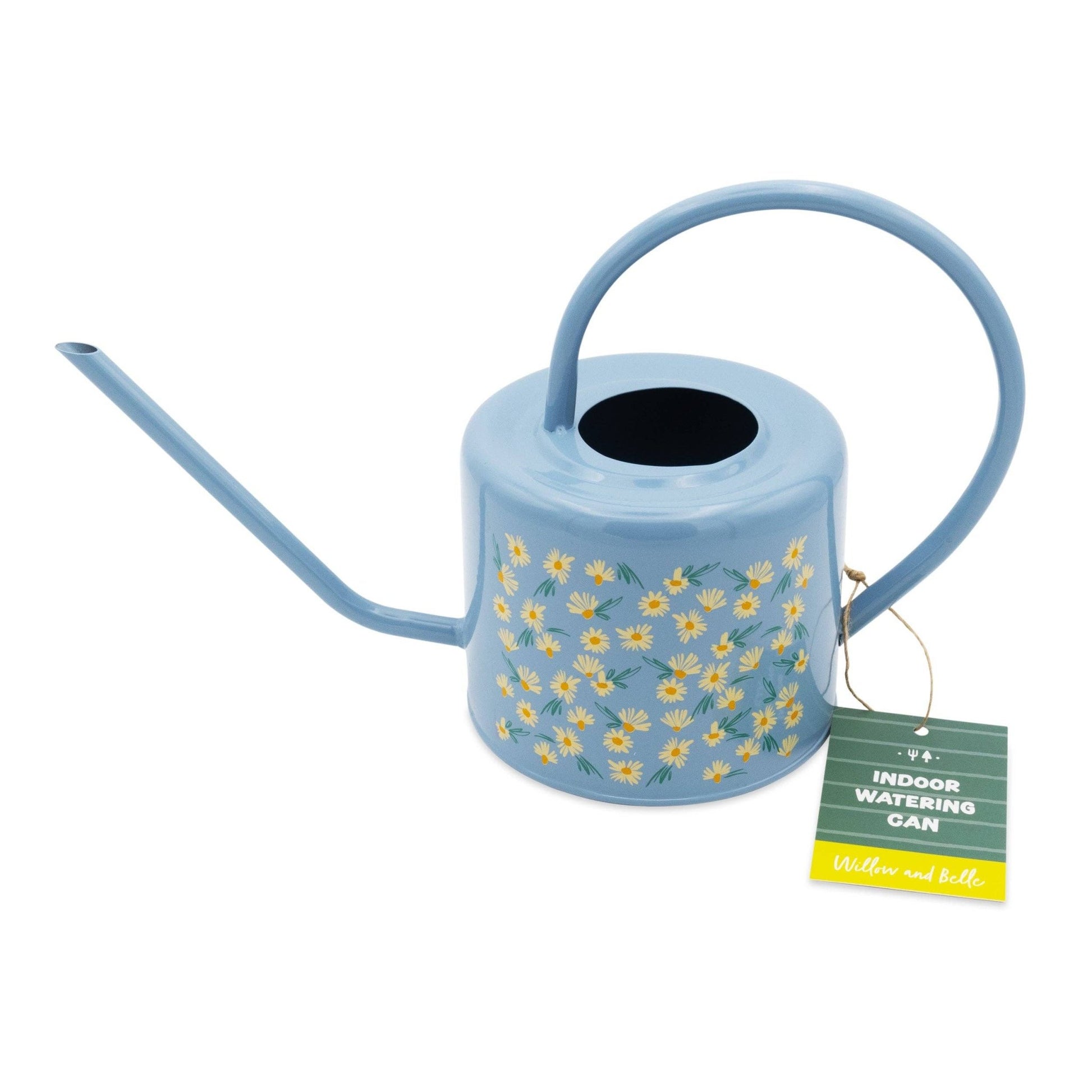 Gieter Daisy Blue – 1,2L | Stijlvolle binnen gieter met bloemenprint - Tuinkabouter Chrisje
