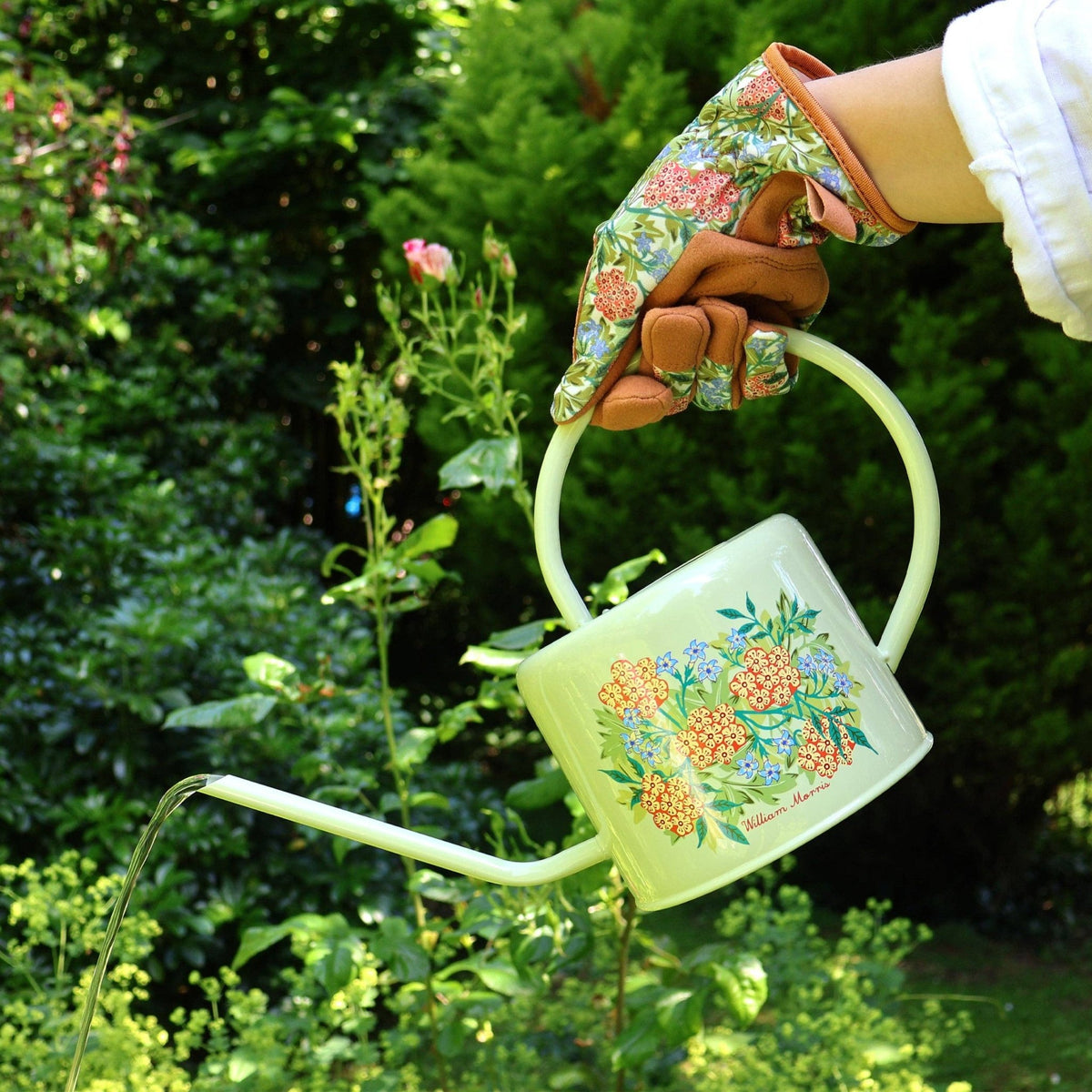 Gieter Willliam Morris – 1,2L | Stijlvolle gieter met bloemenprint - Tuinkabouter Chrisje
