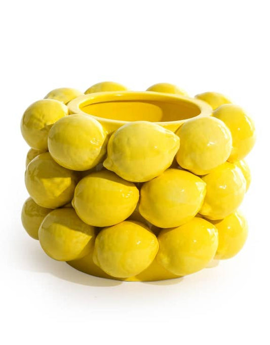 Keramische kom / vaas Citroenen - Tuinkabouter Chrisje