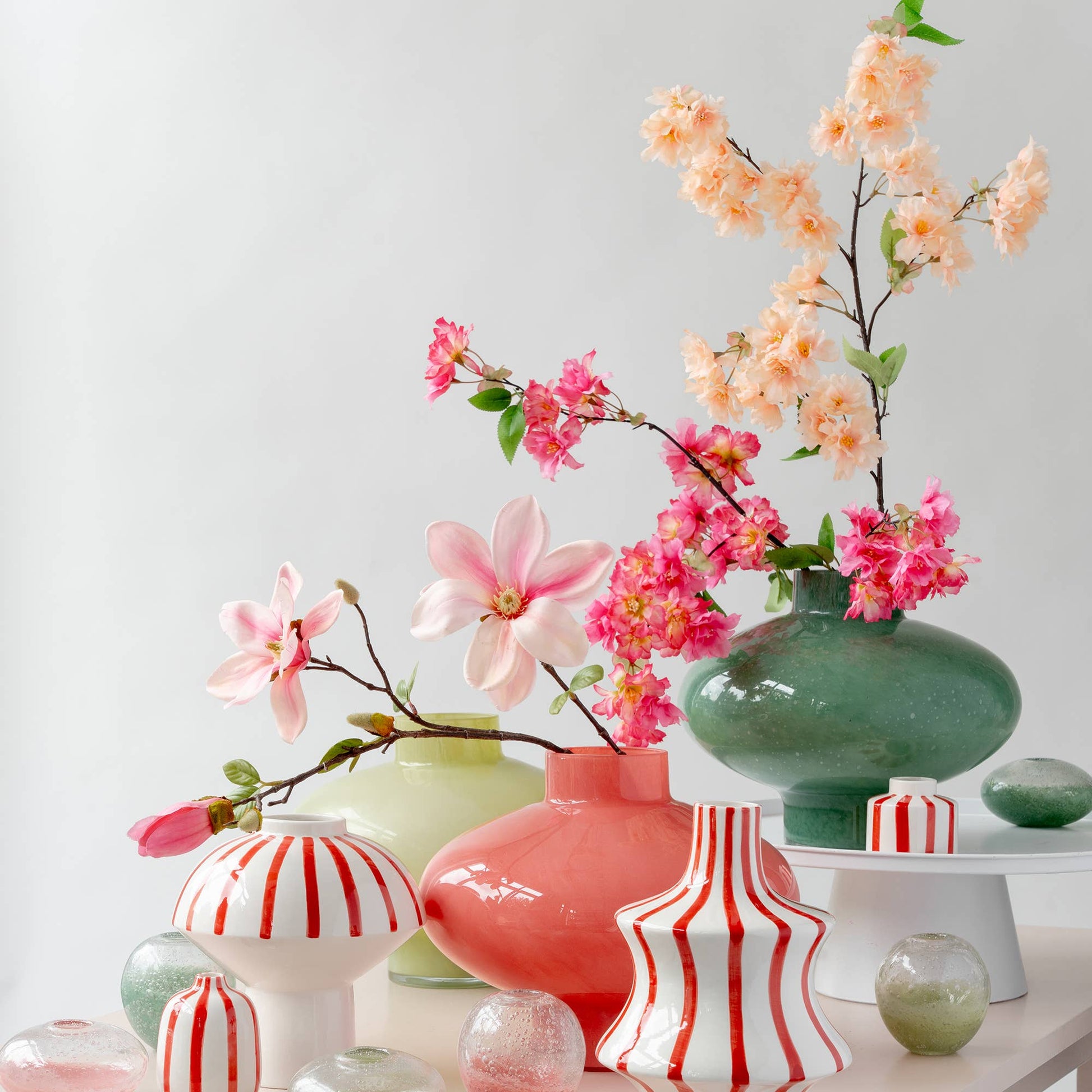 Keramische vaas "Stripes" - Tuinkabouter Chrisje