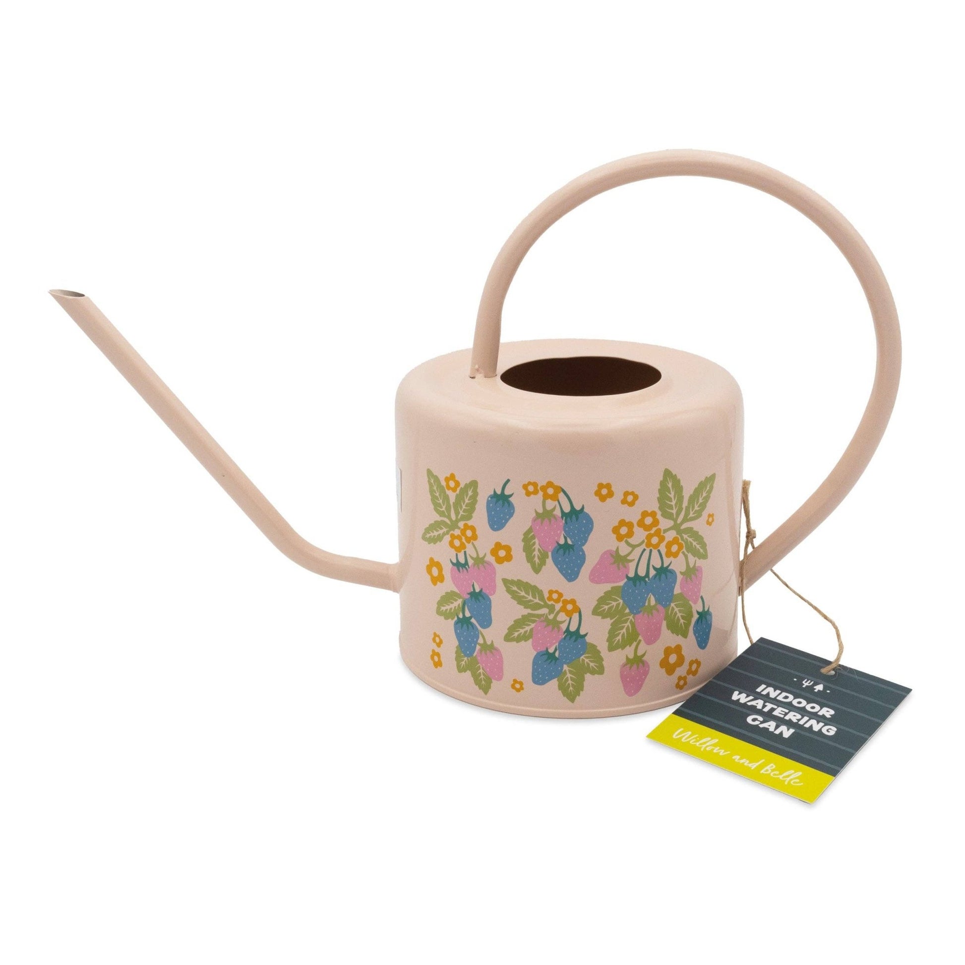 Gieter Aardbei – 1,2L | Vrolijke binnen gieter met aardbeienprint - Tuinkabouter Chrisje
