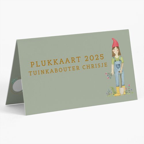 Plukkaart 2025 - Tuinkabouter Chrisje