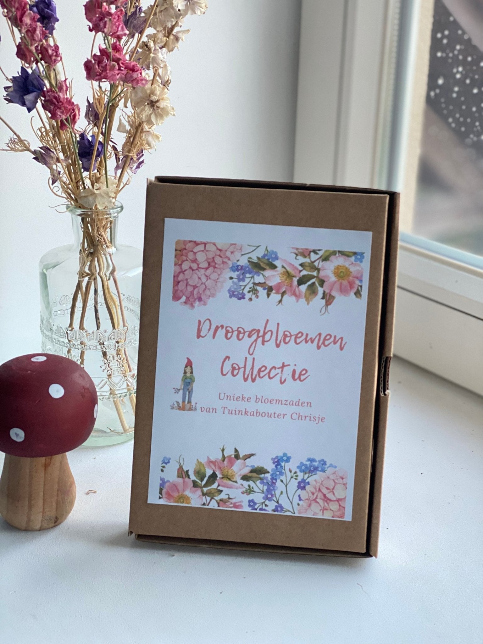 Zadenpakket droogbloemen - Tuinkabouter Chrisje